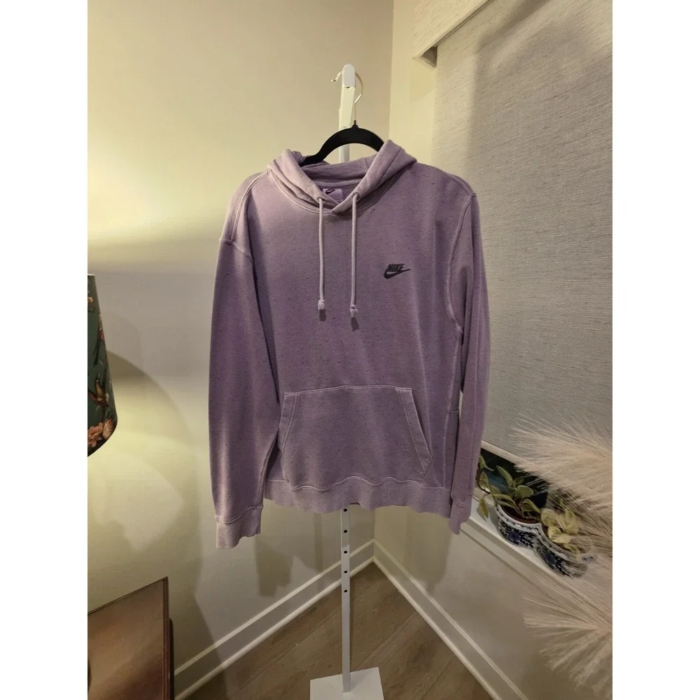 NIKE Sportswear Move To Zero Heathered Purple Hoodie‎ DA0680-596 Men's Size L
